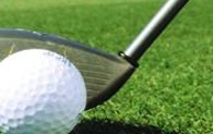 Einlochen: Tiger Woods impressions Golf mit einem Hole in One